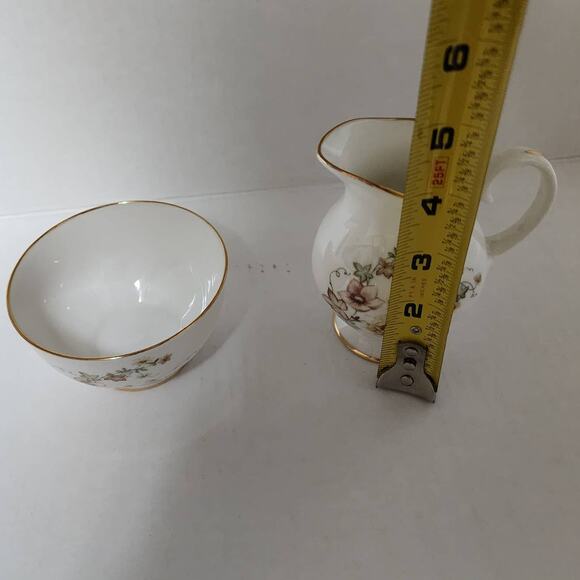 Marlborough Sugar and Creamer Bone China Made in England - Picture 4 of 10